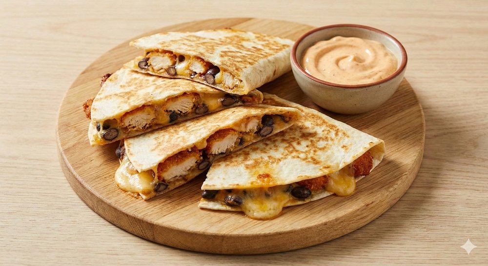 Chicken and Bean Quesadillas