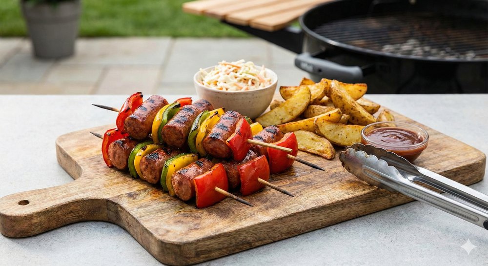 Sausage and Pepper Skewers
