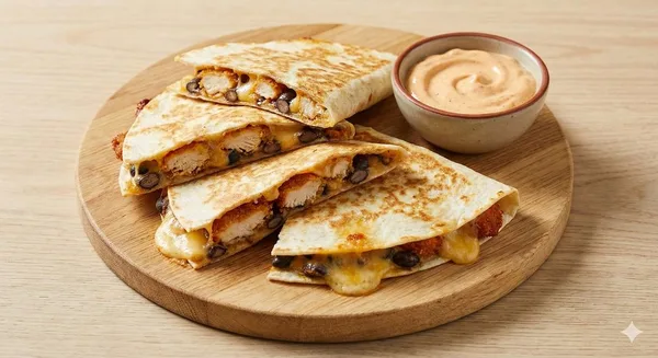 Chicken and Bean Quesadillas
